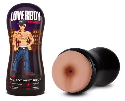 Мастурбатор анус Blush Coverboy Bad Boy в колбе, бежевый, 18.5 см