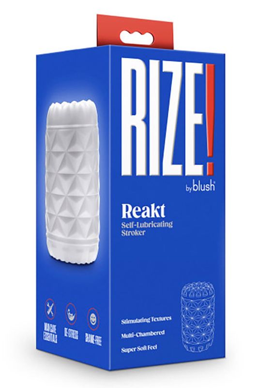 Мастурбатор Blush Rize, що самозмазується, білий, 10.1 см вид 5