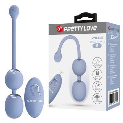 Вагінальні віброкульки PRETTY LOVE Willie з пультом, 3.4 см