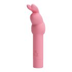 Вибратор в форме кролика PRETTY LOVE Gerardo для клитора, розовый, 13.6 х 3.2 см вид 3