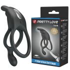 Ерекційне віброкільце подвійне PRETTY LOVE 7 режимів, чорне вид 2