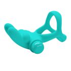 Ерекційне віброкільце з кроликом PRETTY LOVE Passionate Dante силіконове, бірюзове вид 8