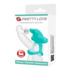 Ерекційне віброкільце з кроликом PRETTY LOVE Passionate Dante силіконове, бірюзове вид 12
