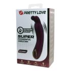 Вібратор для точки G PRETTY LOVE DJ RABBIT з вушками, фіолетовий, 13.9 х 2.7 см вид 9