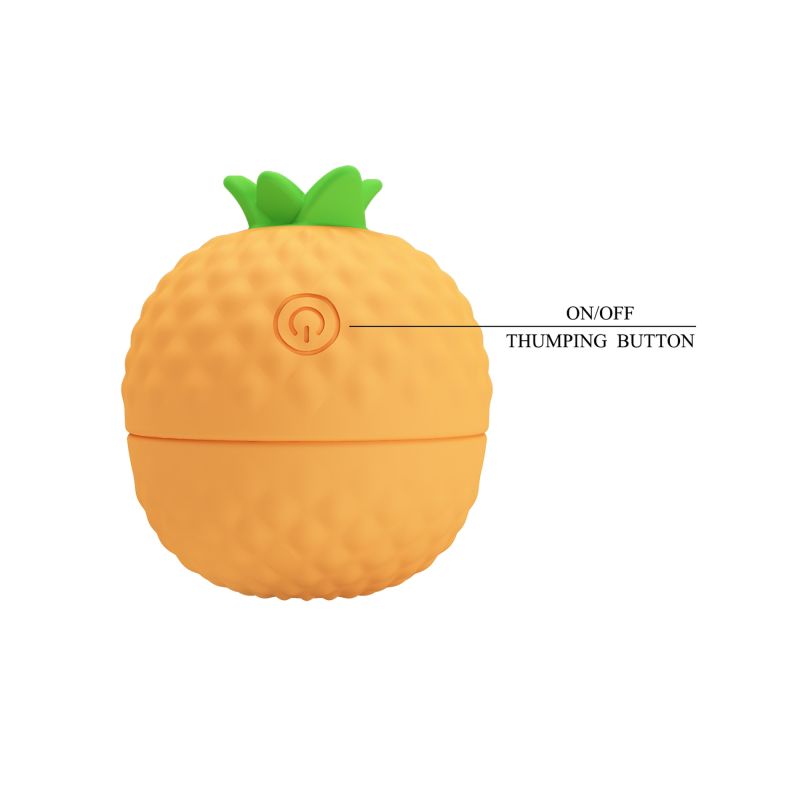 Кліторальний пульсатор PRETTY LOVE Pineapple Secret помаранчевий, 5,7 х 5,1 см вид 8