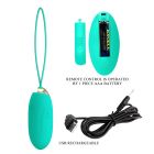 Віброяйце Pretty Love JENNY з пультом, 12 режимів, бірюзове, 7 х 2.8 см вид 7