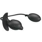 Анальная пробка с накачкой Pretty Love Hanson «Дельфин», черная, 10.6 х 4.1 см вид 4