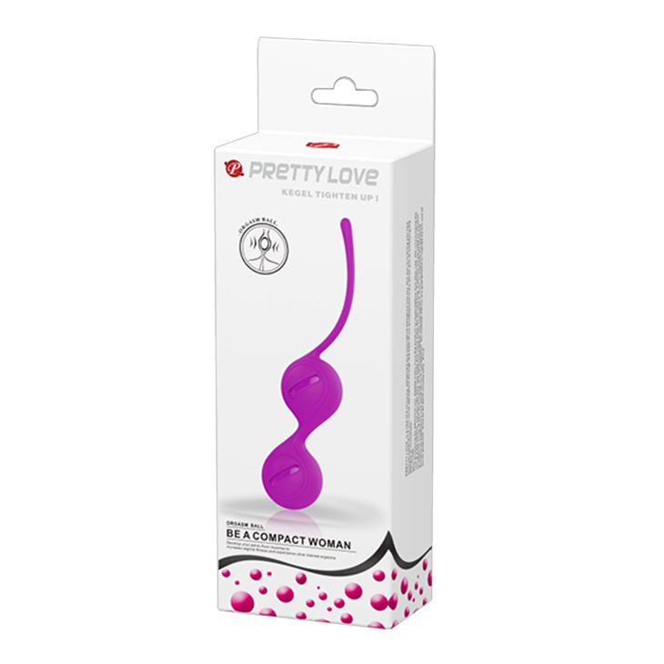 Вагинальные шарики PRETTY LOVE Kegel фиолетовые, 16 х 3.3 см вид 9