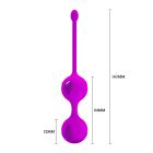 Вагинальные шарики PRETTY LOVE Kegel Tighten Up, фиолетовые, 3.2 см вид 7