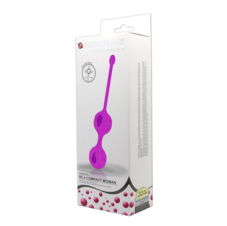 Вагинальные шарики PRETTY LOVE Kegel Tighten Up, фиолетовые, 3.2 см вид 8