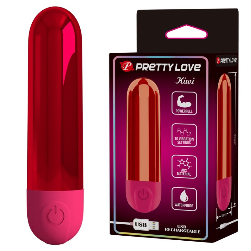 Віброкулька Pretty Love Kiwi червона, 8 х 1.8 см вид 2