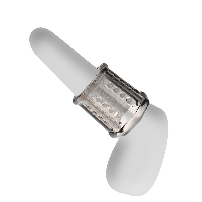 Насадка на пенис Pretty Love стимулирующая, прозрачная, 5.5 х 3.2 см вид 4