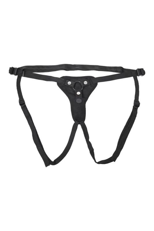 Трусики для страпону Sportsheets з вібратором чорні вид 7