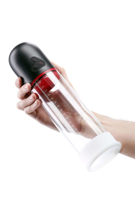 Вакуумная помпа NS Novelties Renegade с вибрацией, белая, 29.5 см вид 4