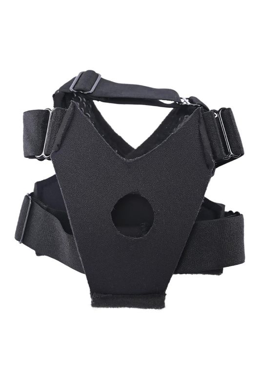 Страпон на ногу для проникновения без рук Sportsheets Pivot фетиш-аксессуар, черный вид 2