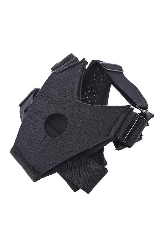 Страпон на ногу для проникновения без рук Sportsheets Pivot фетиш-аксессуар, черный вид 3