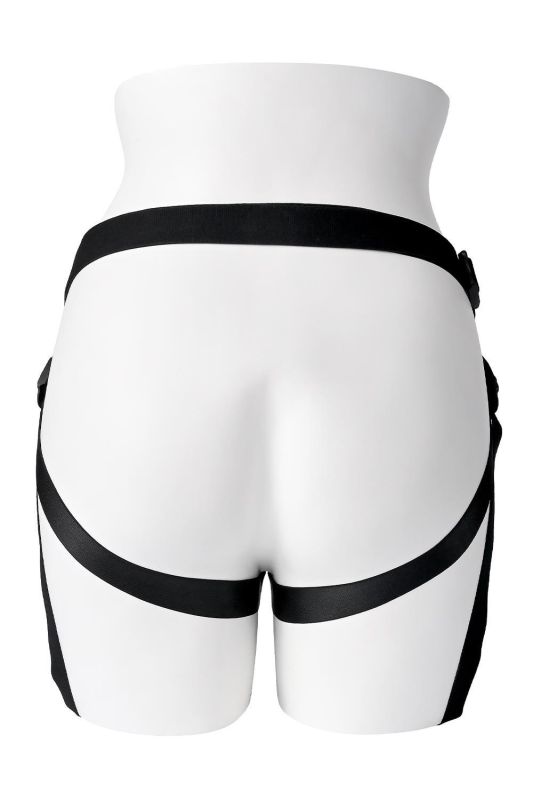 Трусики-ремені для страпону Gender X чорні вид 4