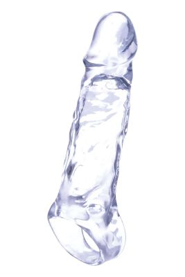 Насадка на пеніс подовжуюча NMC Ice Crystals Collection прозора, 16 см