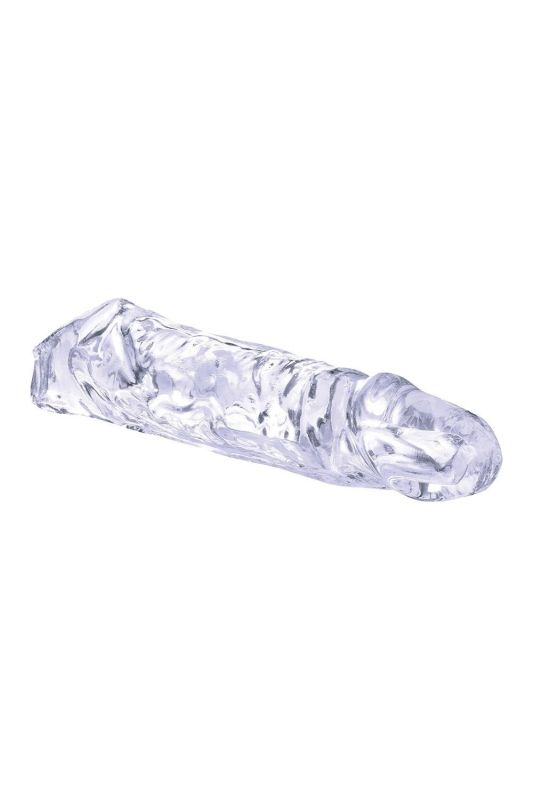 Насадка на пеніс подовжуюча NMC Ice Crystals Collection прозора, 16 см вид 3