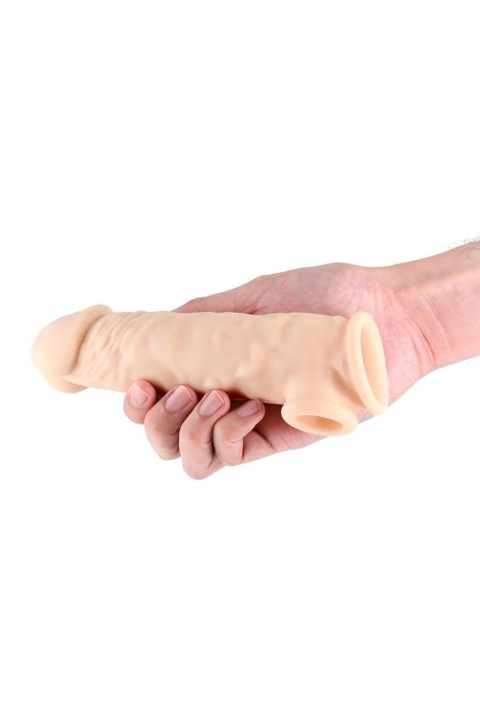 Насадка на пенис NS Novelties Renegade бежевая, 18.6 см вид 3