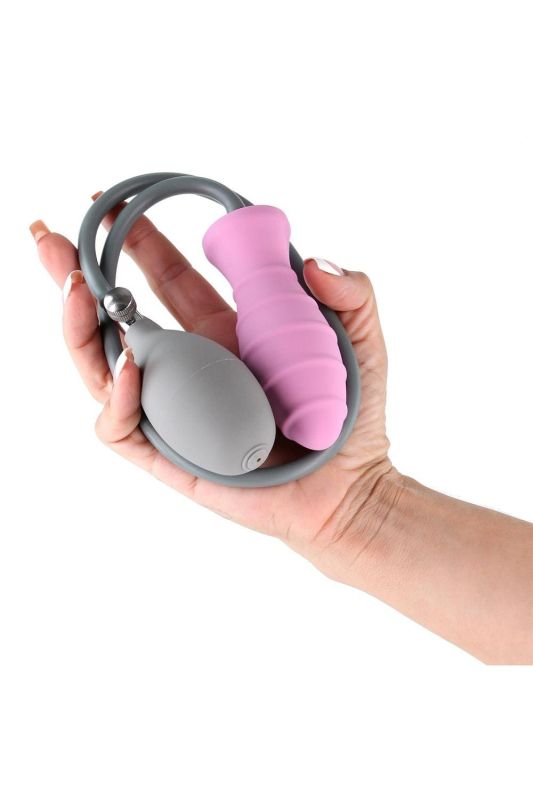 Анальна пробка NS Novelties Inya з накачуванням, рожева вид 3