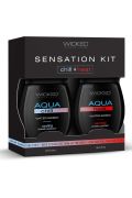Набор лубрикантов Wicked Sensual Care Sensation Kit охлаждение и разогрев, 45+45 мл