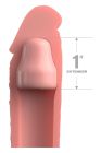 Насадка на пеніс Pipedream Fantasy X-tensions Elite бежева, 18 см вид 4