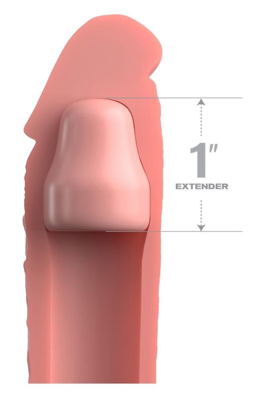 Насадка на пенис Pipedream Fantasy X-tensions Elite бежевая, 18 см вид 4