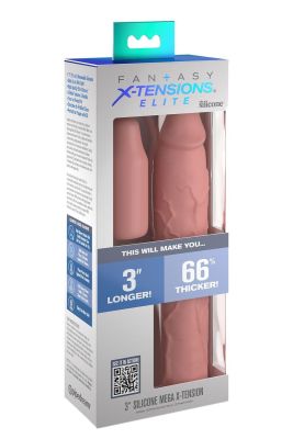 Насадка на пенис Pipedream Fantasy X-tensions Elite бежевая, 23 см