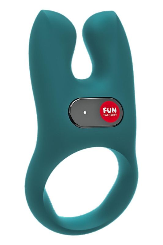 Ерекційне віброкільце Fun Factory Nos бірюзове, 8 см вид 2