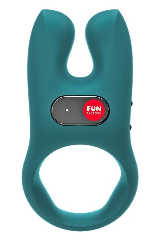 Ерекційне віброкільце Fun Factory Nos бірюзове, 8 см вид 3
