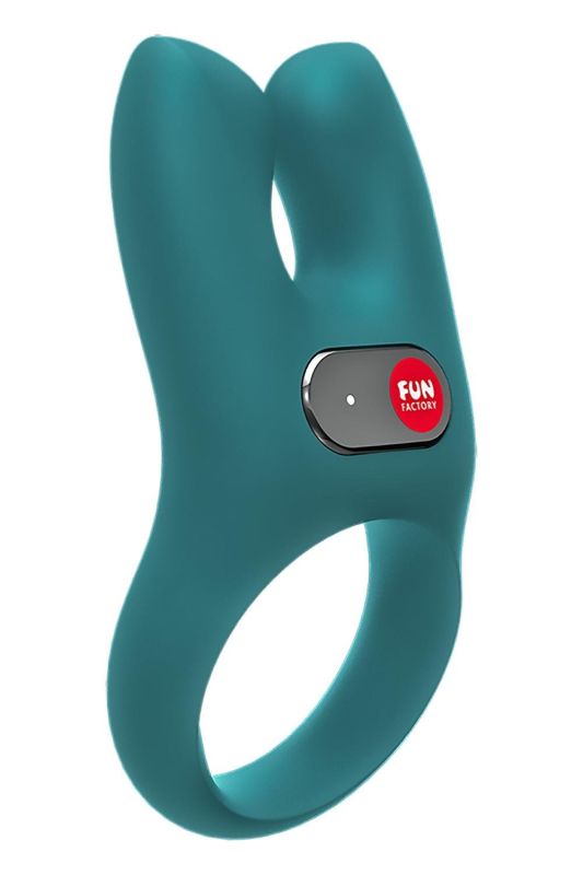 Ерекційне віброкільце Fun Factory Nos бірюзове, 8 см вид 4
