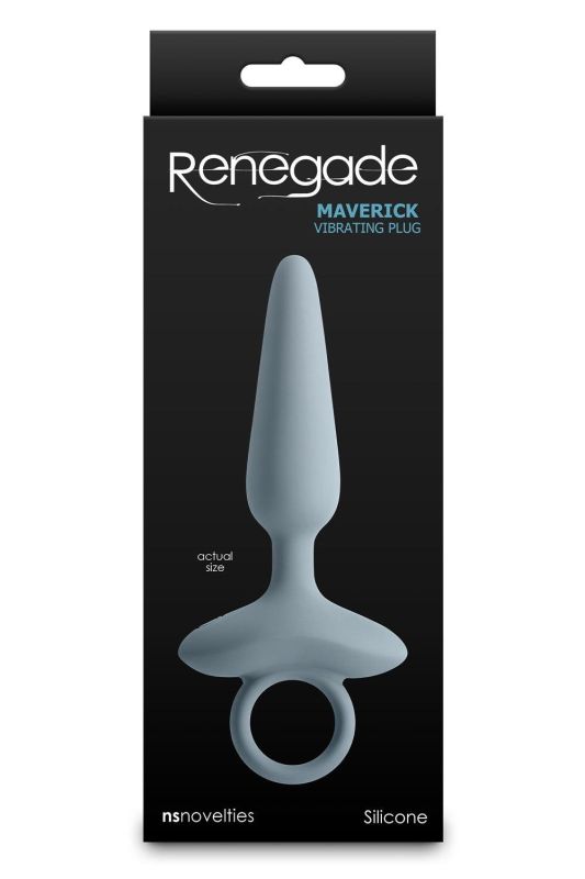 Анальний вібратор NS Novelties Renegade блакитний, 15 см вид 4