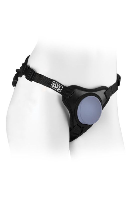 Трусики для страпону Pipedream Dillio Platinum чорні вид 3