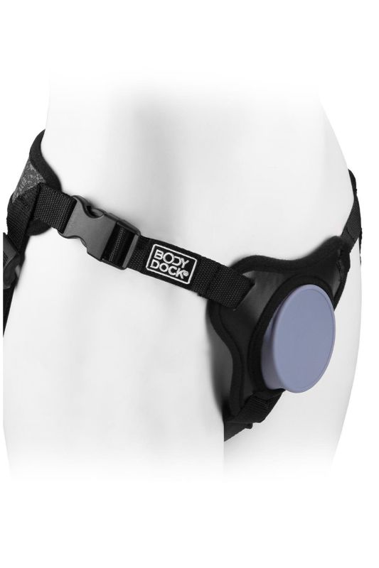 Трусики для страпону Pipedream Dillio Platinum чорні вид 4