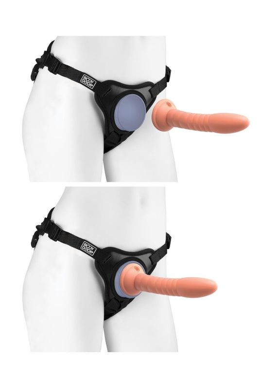 Трусики для страпону Pipedream Dillio Platinum чорні вид 5