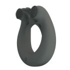 Віброкільце зі стимулюючими виступами Pretty Love Dahlia та вушками, сіре вид 5