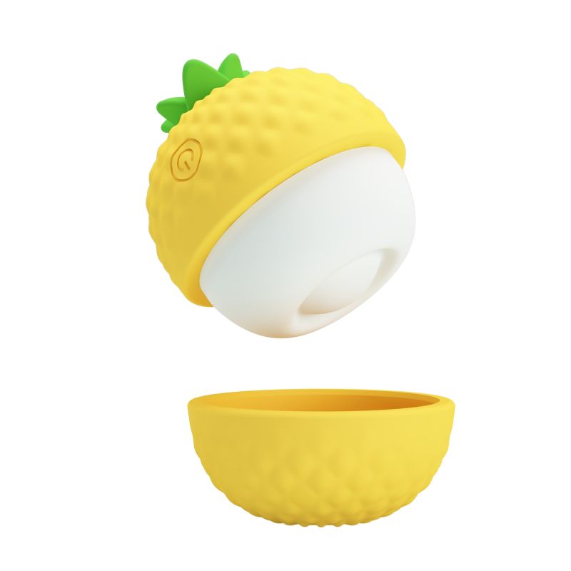 Кліторальний пульсатор PRETTY LOVE Pineapple Secret жовтий, 5,7 х 5,1 см вид 3