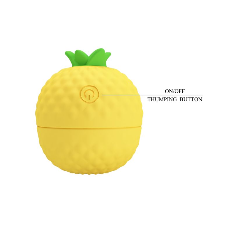 Кліторальний пульсатор PRETTY LOVE Pineapple Secret жовтий, 5,7 х 5,1 см вид 8