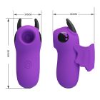 Стимулятор для клитора Pretty Love Magic Devil с сосанием и электростимуляцией, фиолетовый, 6.9 см вид 11