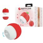 Кліторальний стимулятор Pretty Love APPLE Secret, червоний вид 2