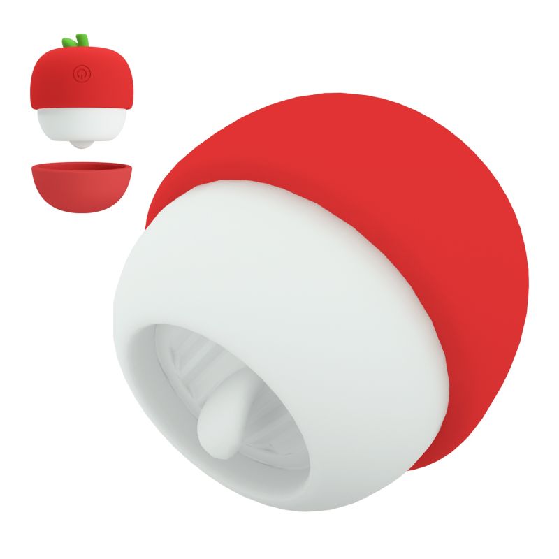 Кліторальний стимулятор Pretty Love APPLE Secret, червоний вид 3