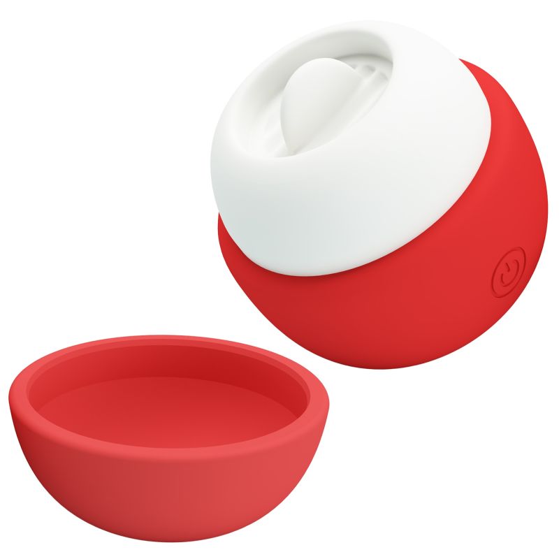 Кліторальний стимулятор Pretty Love APPLE Secret, червоний вид 6