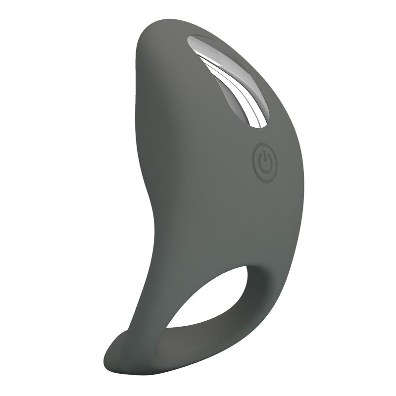 Эрекционное кольцо Pretty Love Gemma серое вид 3