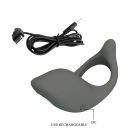 Эрекционное кольцо Pretty Love Gemma серое вид 9