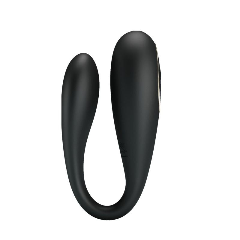 Вібратор для пар Pretty Love Nathan з пультом, чорний, 9.4 см вид 6