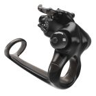 Ерекційне віброкільце Pretty Love Bull Warior з кліторальною стимуляцією, чорне вид 4