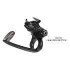 Ерекційне віброкільце Pretty Love Bull Warior з кліторальною стимуляцією, чорне вид 5