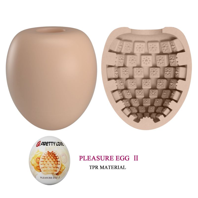 Мастурбатор яйцо Pretty Love Pleasure Egg бежевый вид 2