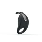 Ерекційне віброкільце Pretty Love Rabbit Vibrator з кліторальною стимуляцією, чорне вид 2